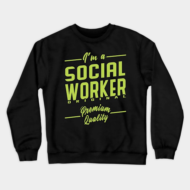 Best Personalized Gift Idea for Social Worker Crewneck Sweatshirt by MadArting1557